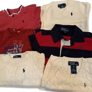 Ralph Lauren 6-Piece Baby Collection: Sweaters, Zip-Up & Long Sleeves